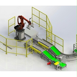 码垛机器人集成应用系统在苏州某工业机器人制造商的应用案例