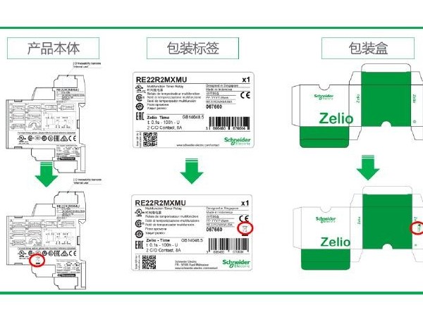号外，<i style='color:red'>施耐德工业元器件</i>部分产品印刷标识变更啦！